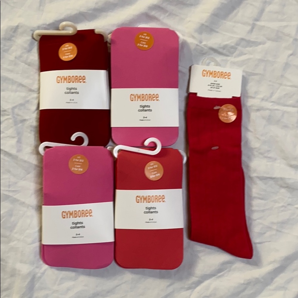 NWT Lot of Gymboree Tights & Socks Age 3-4